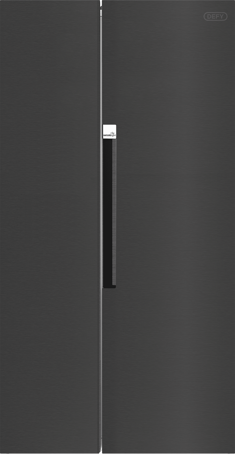 Defy 559L Inox Side by Side Fridge Freezer DFF636 - Metro Homecentre Menlyn