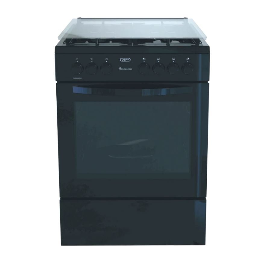 Defy ThermoFan Black Gas Electric Cooker DGS606 - Metro Homecentre Menlyn