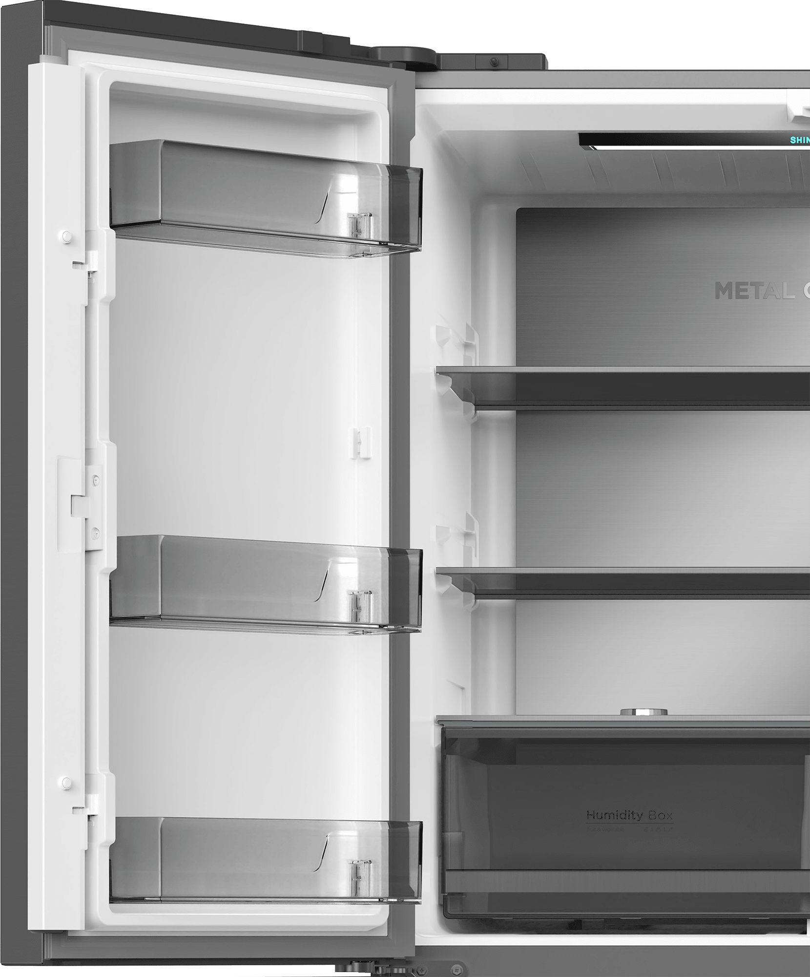 Defy 601L Inox Multi Door Fridge Freezer DFF590 Display - Metro Homecentre Menlyn