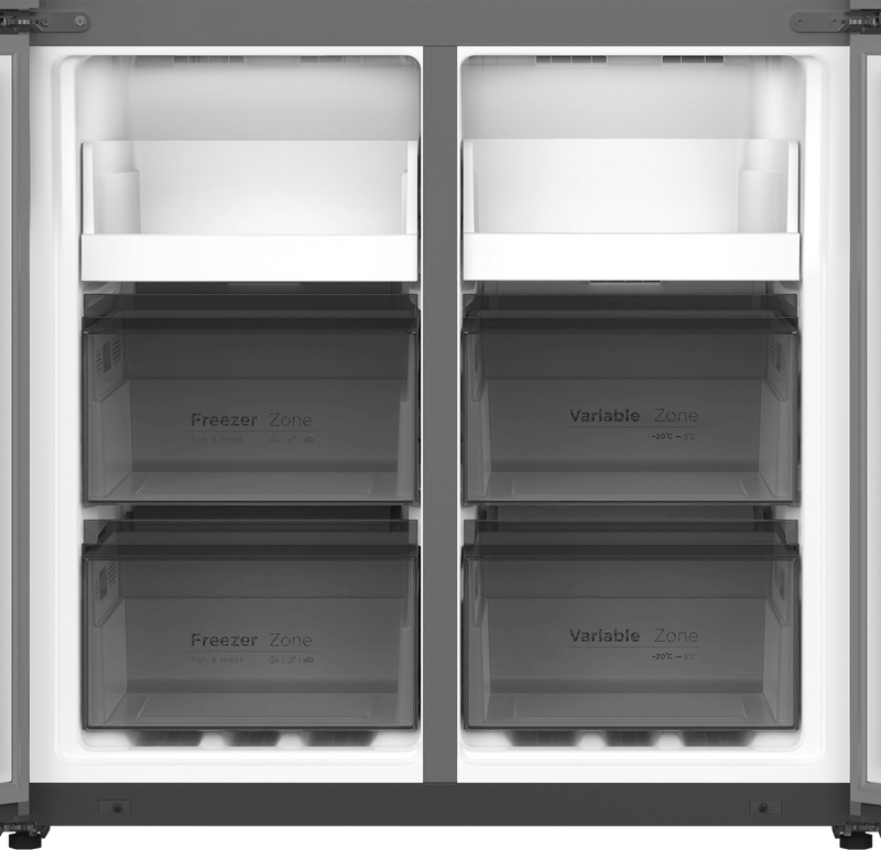 Defy 601L Inox Multi Door Fridge Freezer DFF590 Display - Metro Homecentre Menlyn