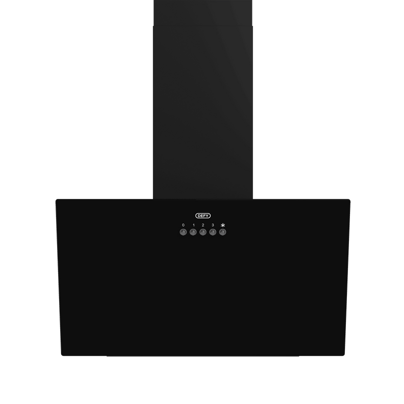 Defy 60cm Black Obsidian Inclined Stove Hood DCH600B - Metro Homecentre Menlyn