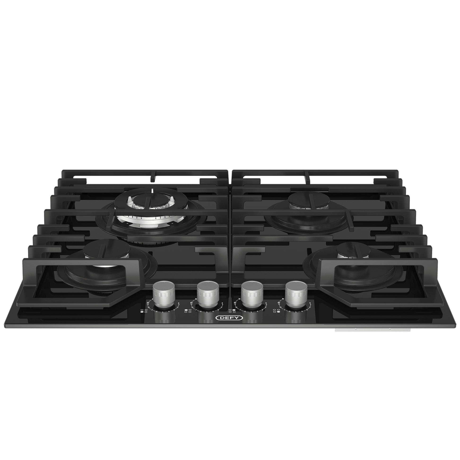 Defy 65cm Slimline Black Gas on Glass Hob DHG614 - Metro Homecentre Menlyn