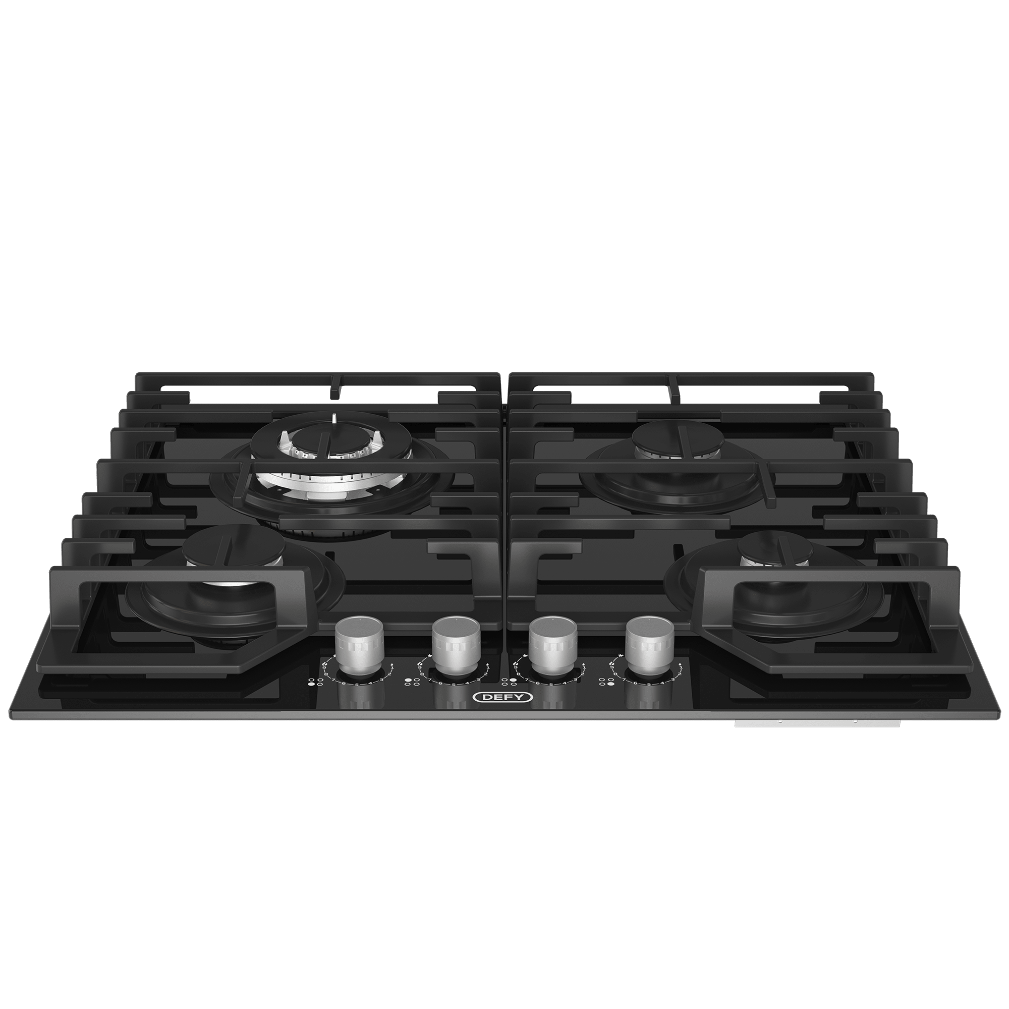 Defy 65cm Slimline Black Gas on Glass Hob DHG614 - Metro Homecentre Menlyn