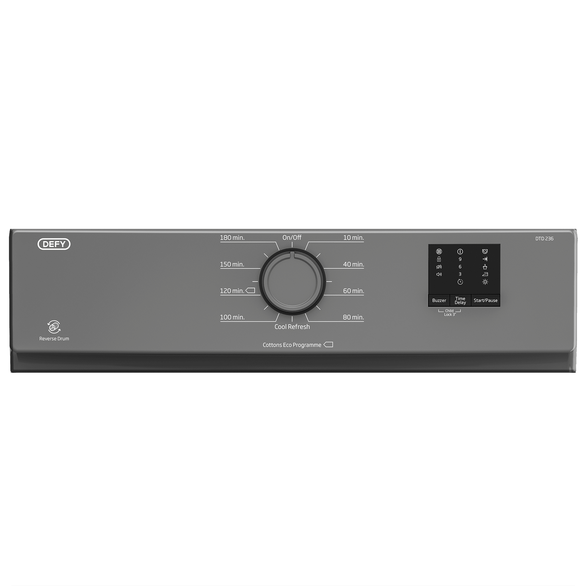 Defy 6kg Grey Air Vented Tumble Dryer DTD236 - Metro Homecentre Menlyn