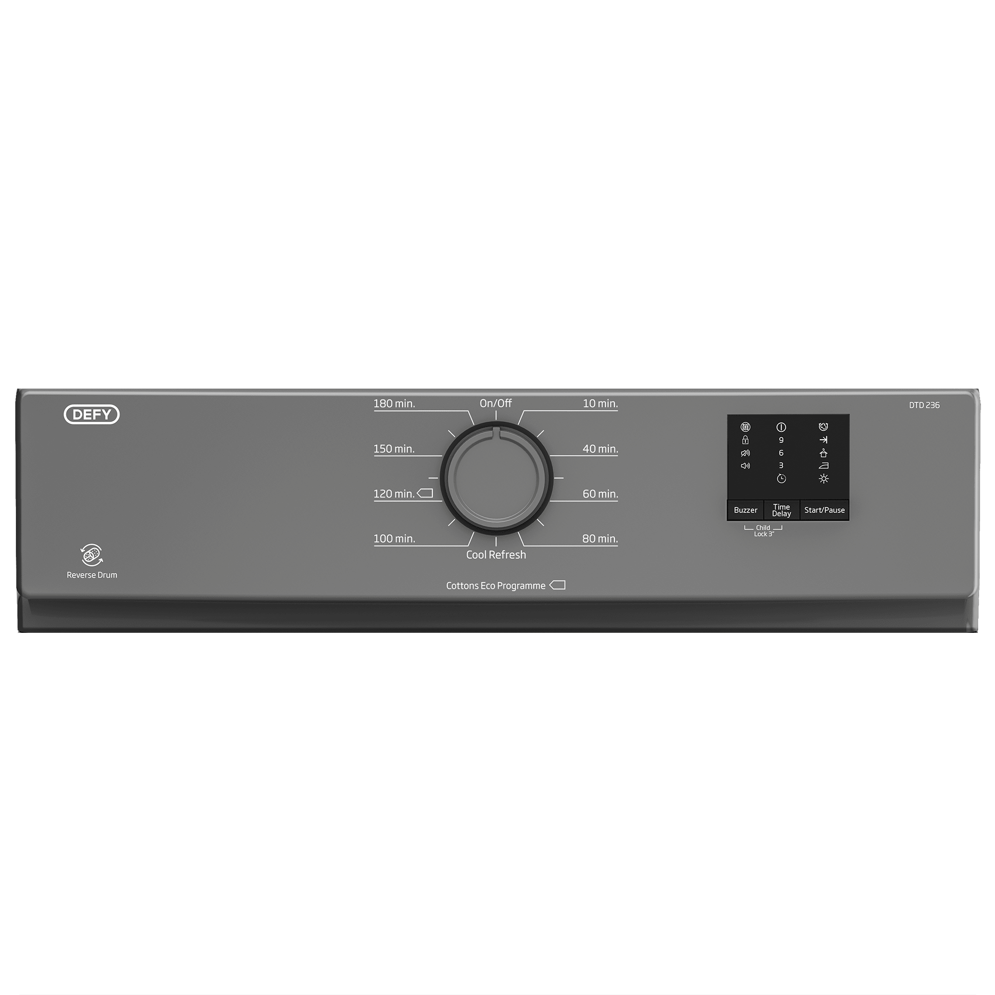 Defy 6kg Grey Air Vented Tumble Dryer DTD236 - Metro Homecentre Menlyn