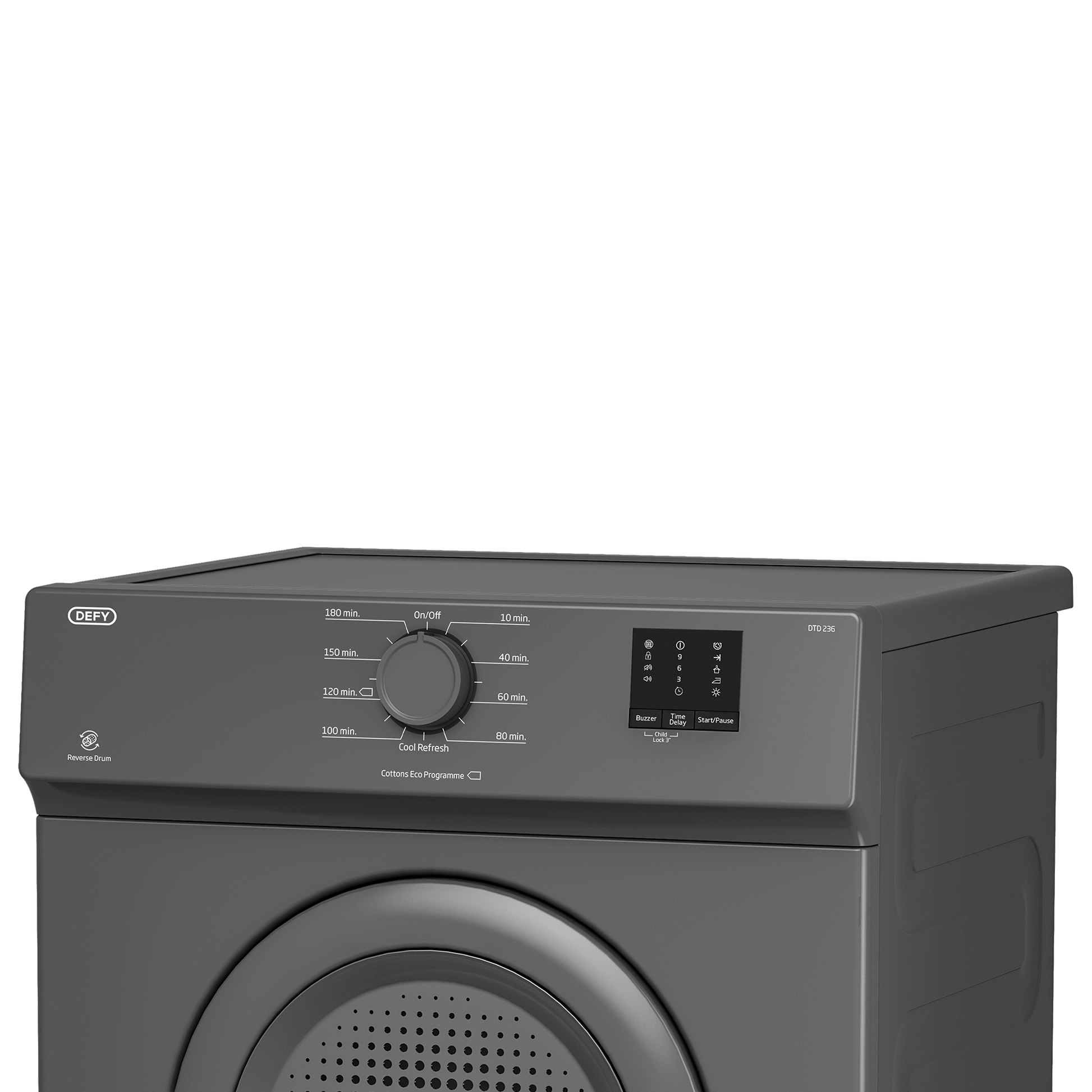 Defy 6kg Grey Air Vented Tumble Dryer DTD236 - Metro Homecentre Menlyn