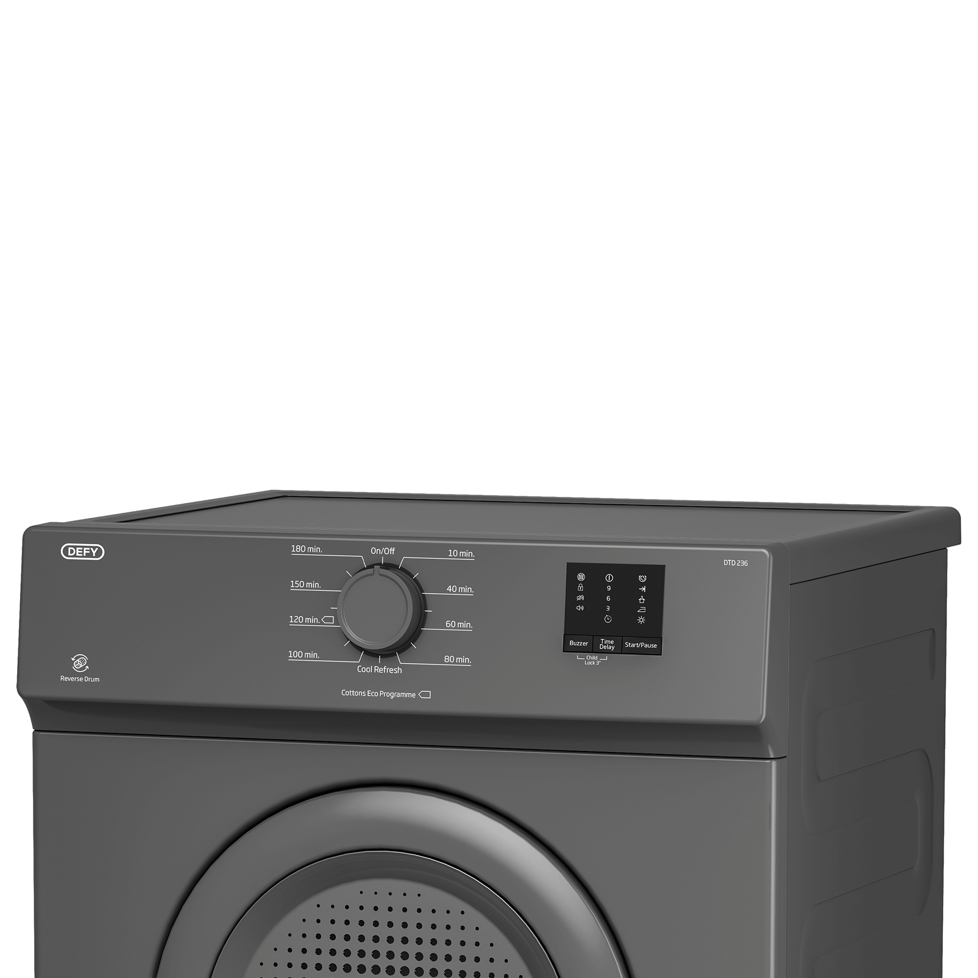 Defy 6kg Grey Air Vented Tumble Dryer DTD236 - Metro Homecentre Menlyn