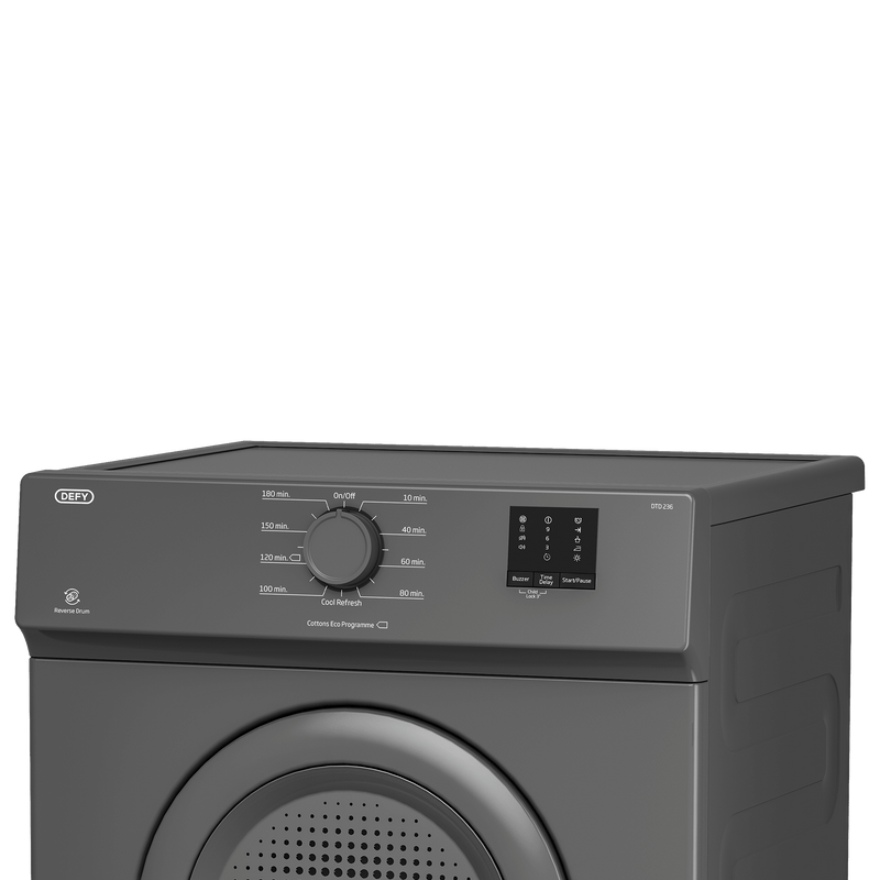 Defy 6kg Grey Air Vented Tumble Dryer DTD236 - Metro Homecentre Menlyn