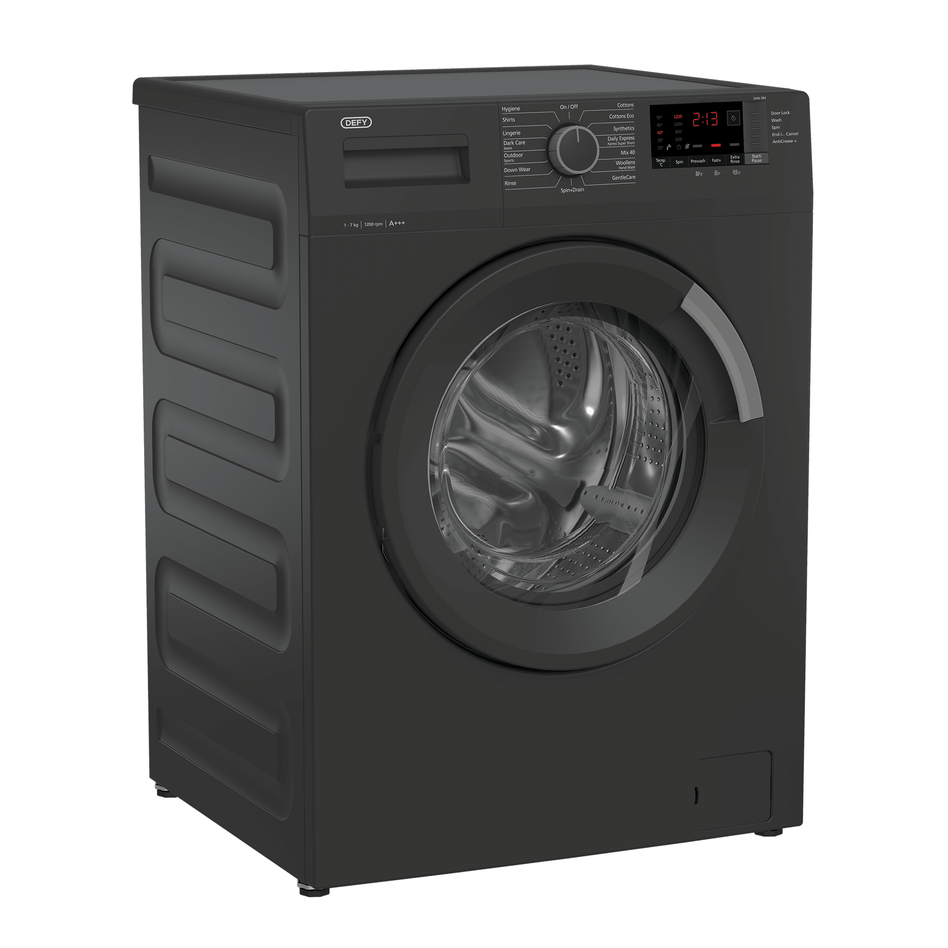 Defy 7kg Grey Front Loader Washing Machine DAW384 - Metro Homecentre Menlyn