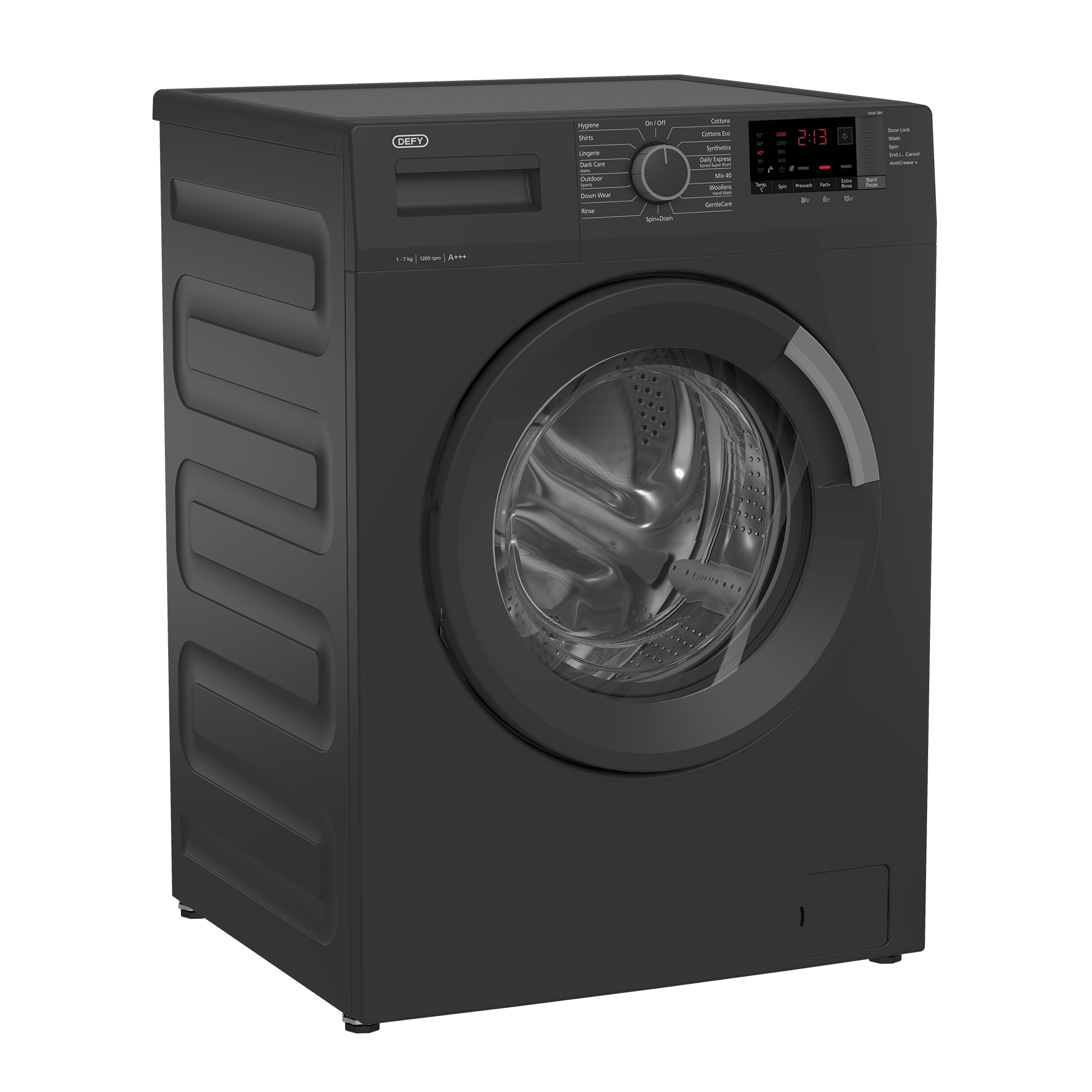 Defy 7kg Grey Front Loader Washing Machine DAW384 - Metro Homecentre Menlyn