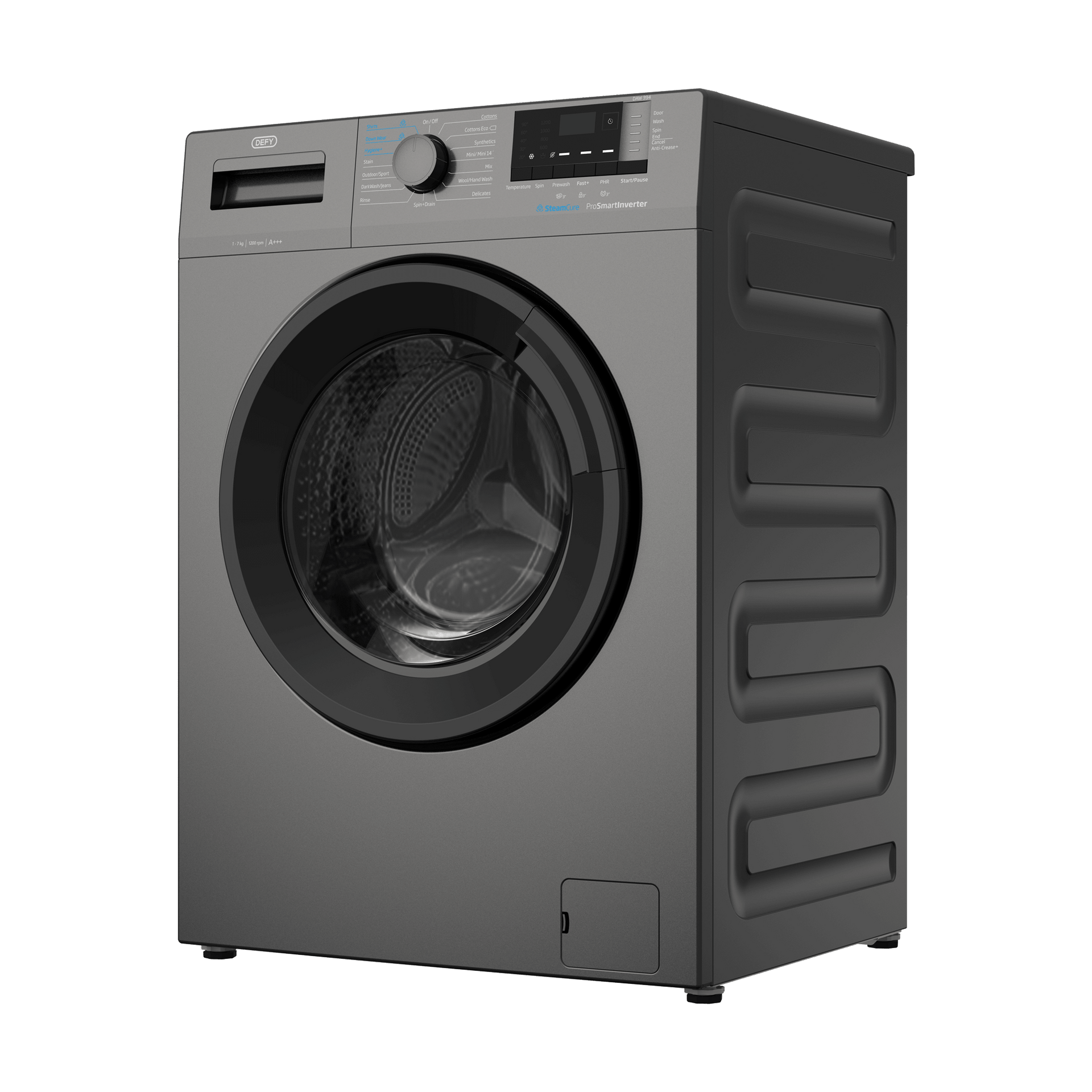 Defy 7kg Grey Front Loader Washing Machine DAW394 - Metro Homecentre Menlyn