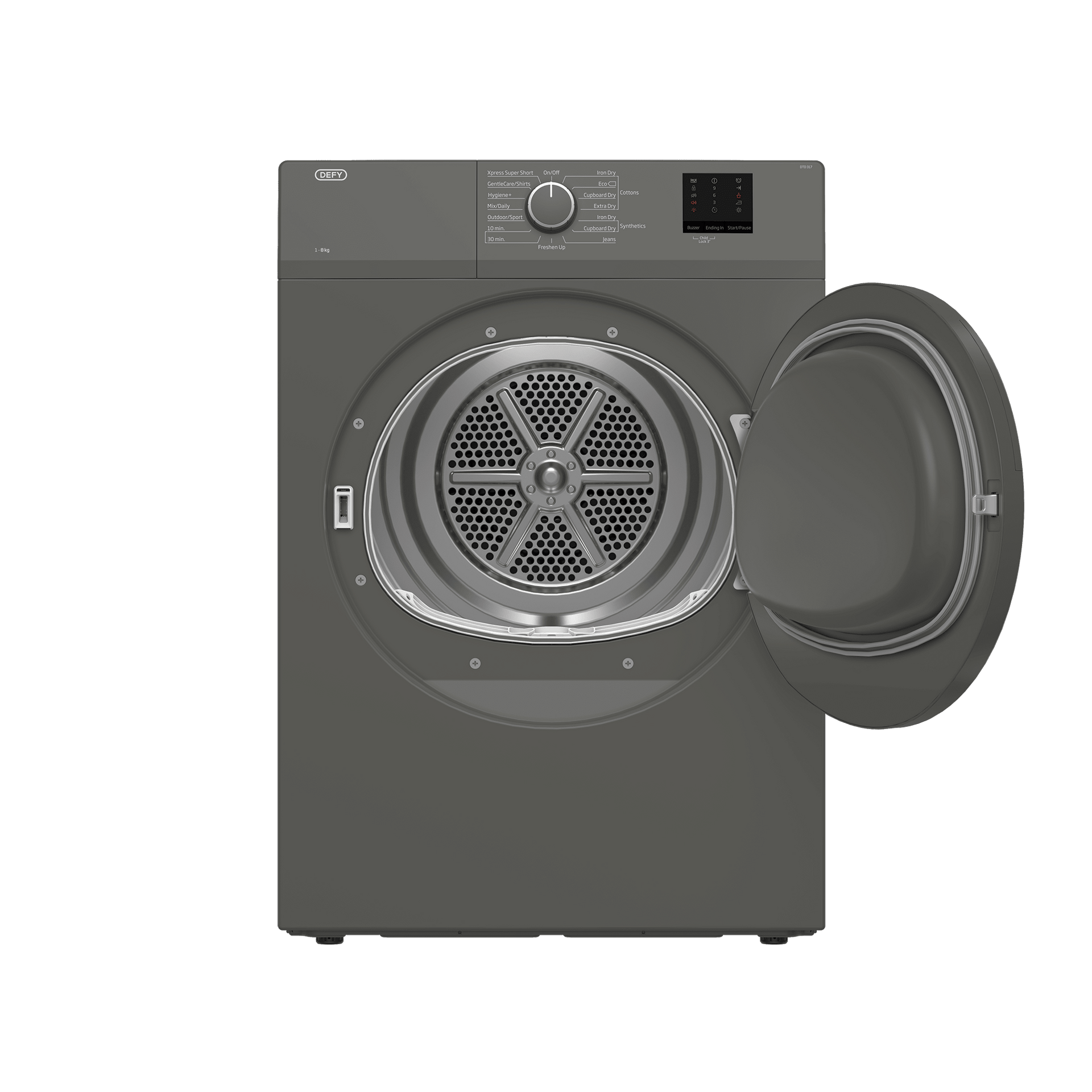 Defy 8kg Grey Air Vented Tumble Dryer DTD317 - Metro Homecentre Menlyn