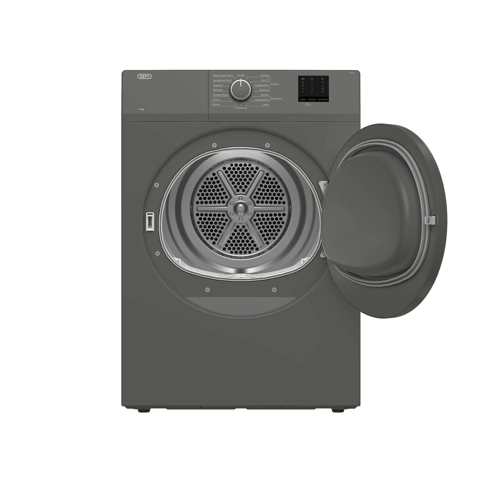 Defy 8kg Grey Air Vented Tumble Dryer DTD317 - Metro Homecentre Menlyn