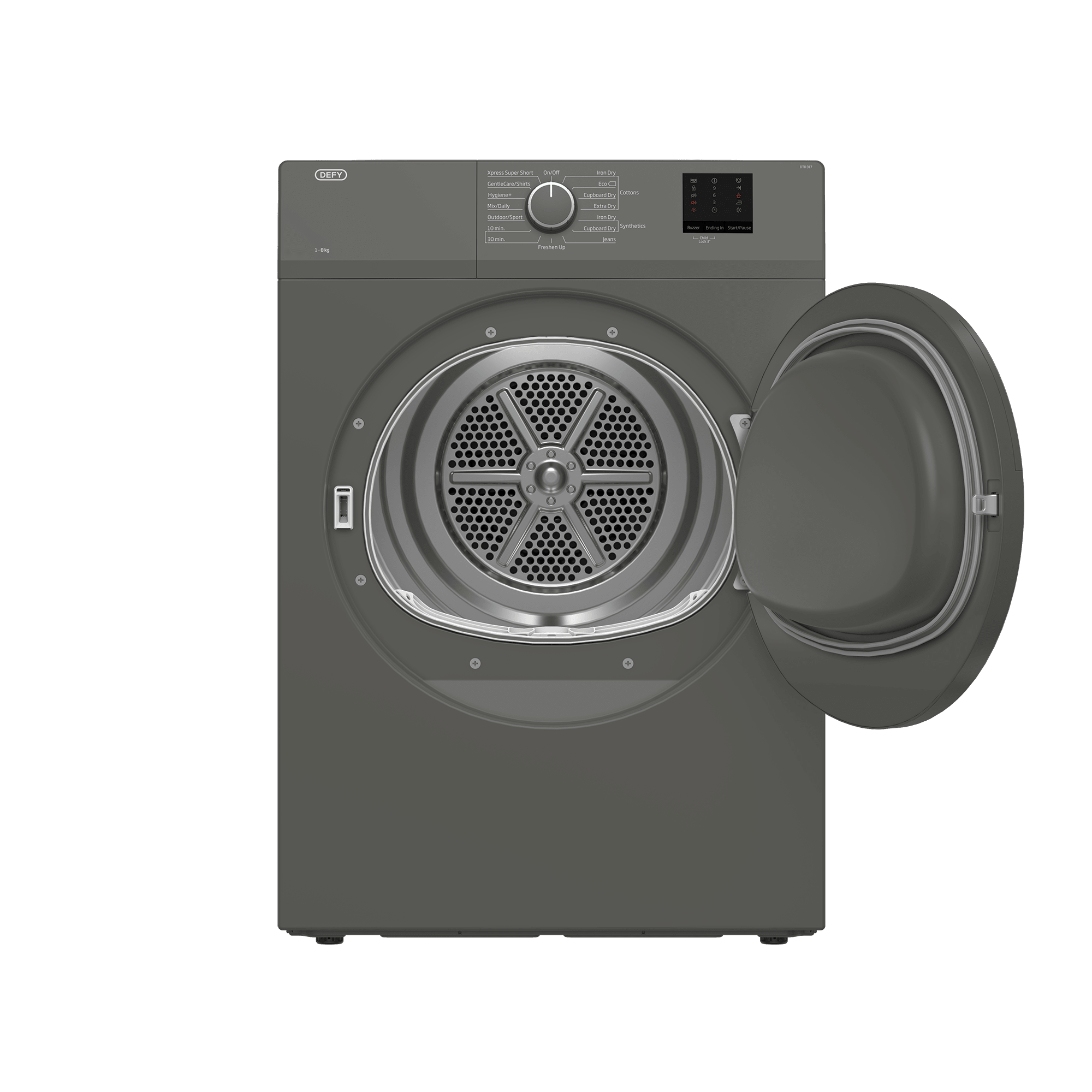 Defy 8kg Grey Air Vented Tumble Dryer DTD317 - Metro Homecentre Menlyn
