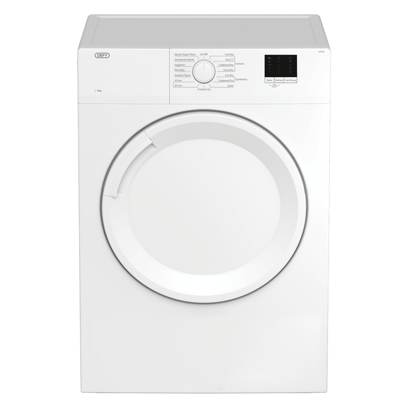 Defy 8kg White Air Vented Tumble Dryer DTD316 - Metro Homecentre Menlyn