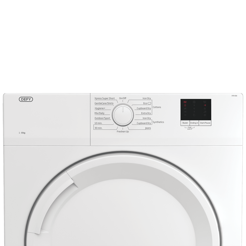 Defy 8kg White Air Vented Tumble Dryer DTD316 - Metro Homecentre Menlyn