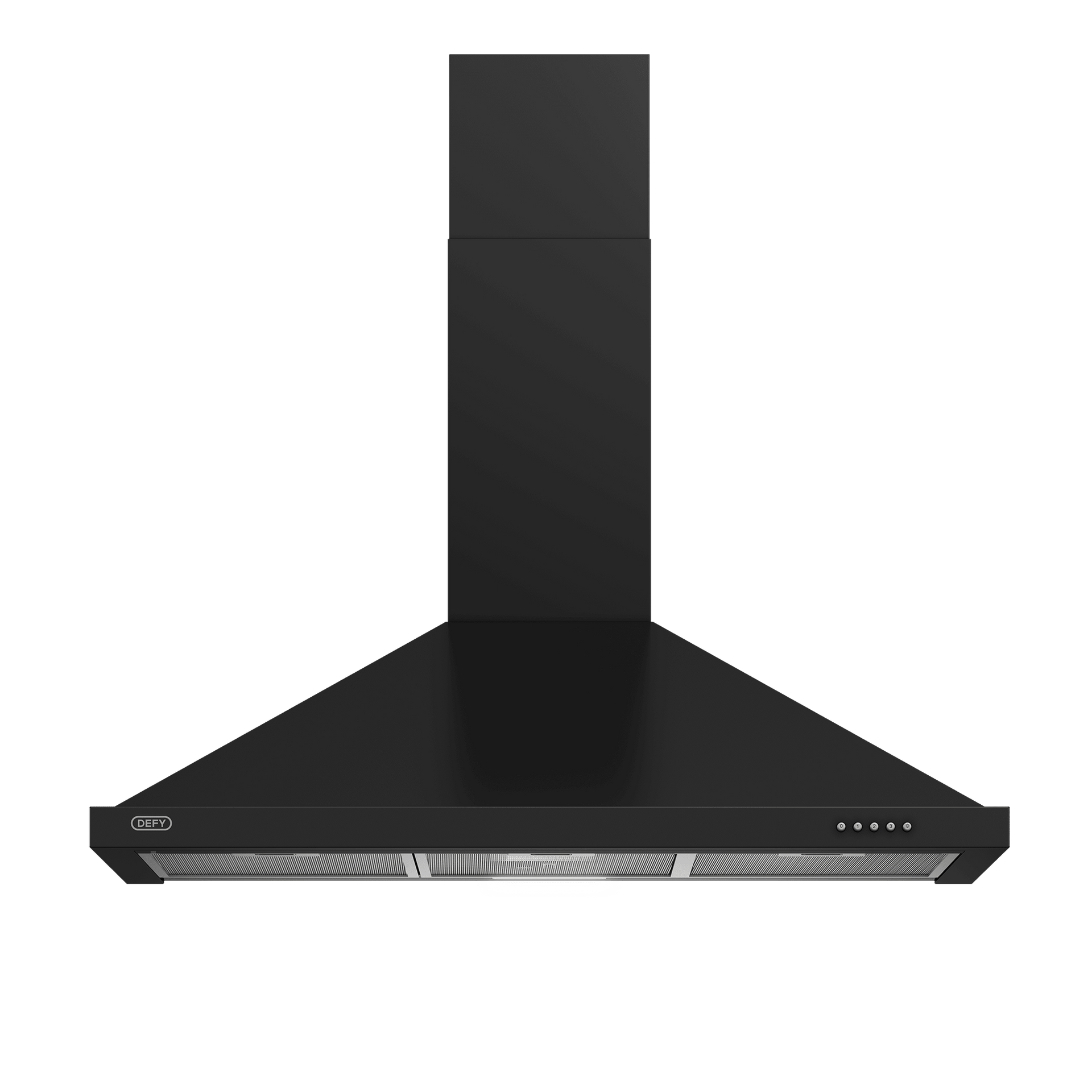 Defy 90cm Black Chimney Extractor DCH90CB - Metro Homecentre Menlyn