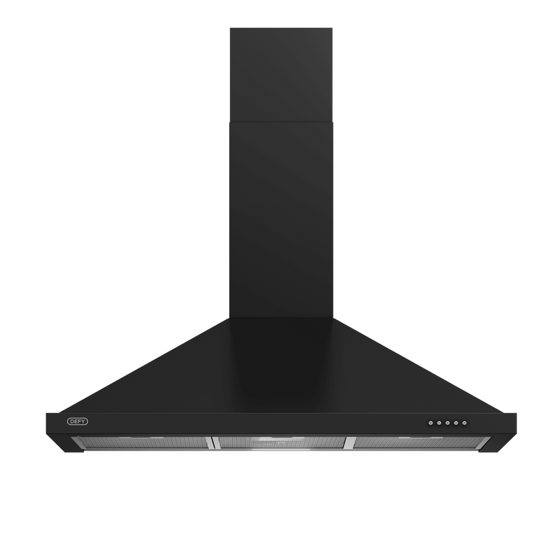 Defy 90cm Black Chimney Extractor DCH90CB - Metro Homecentre Menlyn