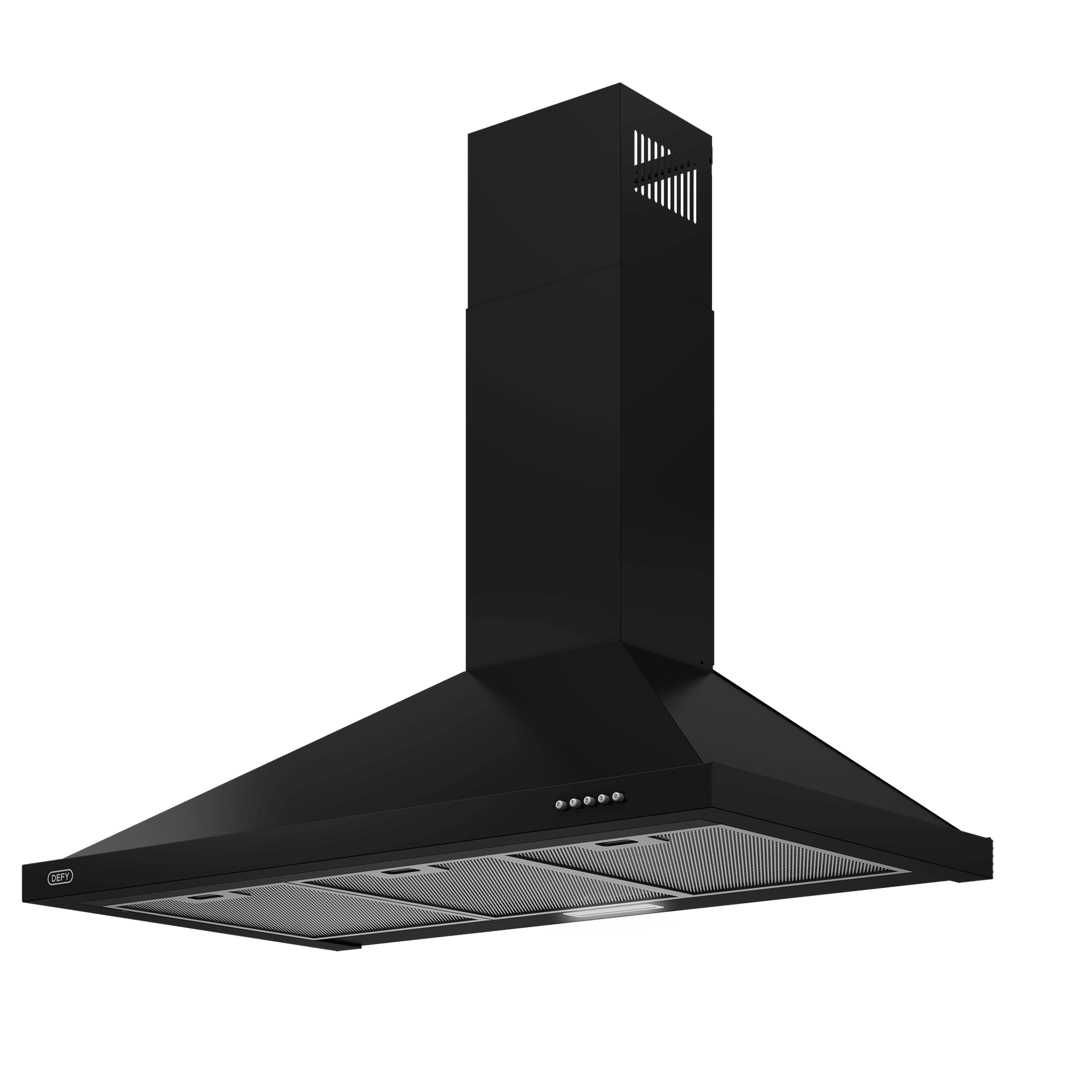 Defy 90cm Black Chimney Extractor DCH90CB - Metro Homecentre Menlyn