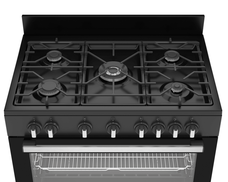 Defy 90cm Black Gas Electric Stove DGS90GEB - Metro Homecentre Menlyn