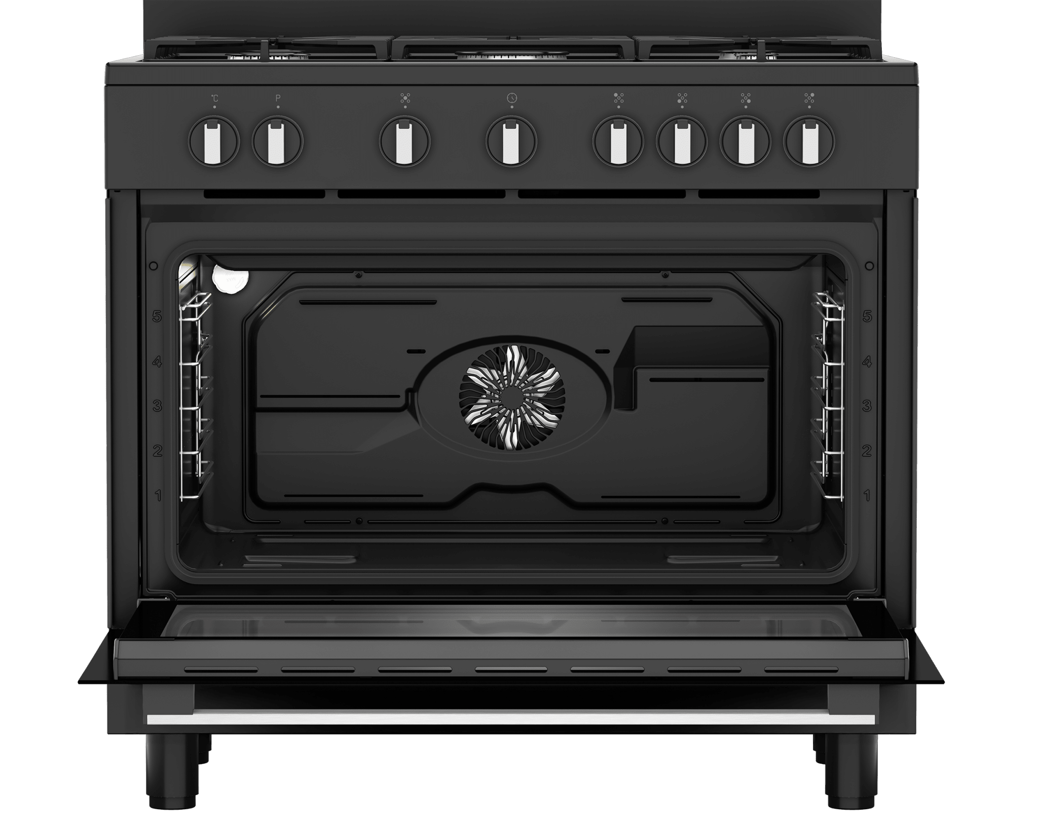 Defy 90cm Black Gas Electric Stove DGS90GEB - Metro Homecentre Menlyn