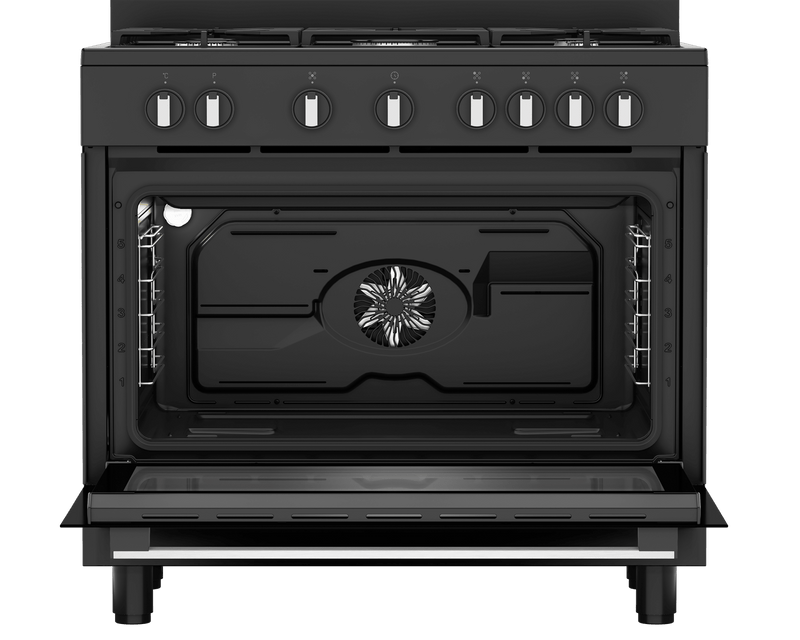 Defy 90cm Black Gas Electric Stove DGS90GEB - Metro Homecentre Menlyn