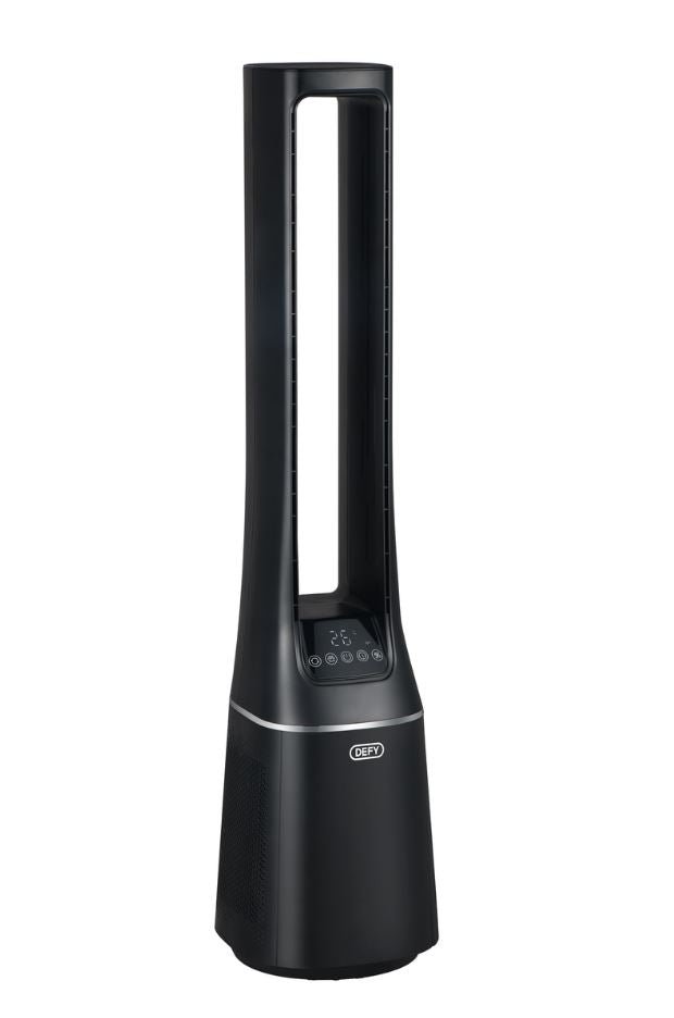 Defy Black Bladeless Fan & Air Purifier DBF400 - Metro Homecentre Menlyn
