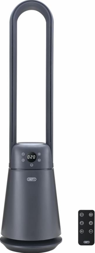 Defy Grey Bladeless Fan with Remote Control DBF300 - Metro Homecentre Menlyn