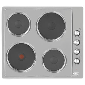 Defy 60cm Stainless Steel Electric Hob DHD399 - Metro Homecentre Menlyn