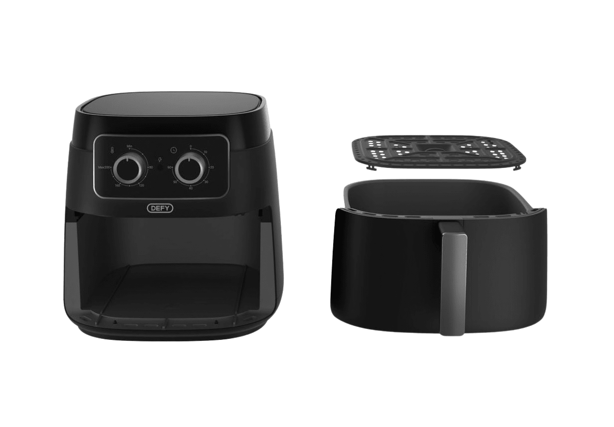 Defy Manual 7 - 6L AirFryer Black & Silver DAF3376MBG - Metro Homecentre Menlyn