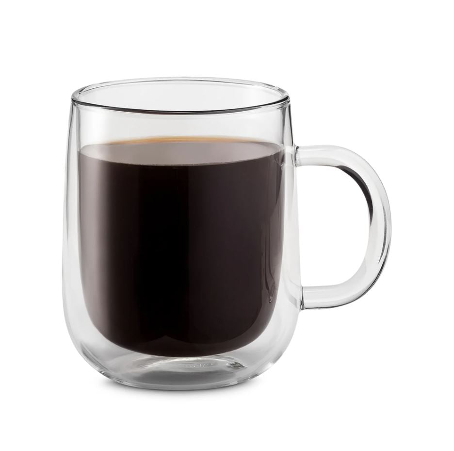 Delonghi 500ml Double Wall Glass Mugs DLSC327 - Metro Homecentre Menlyn