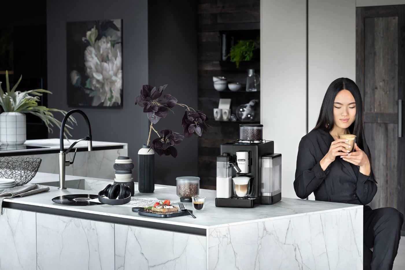 Delonghi Rivelia Bean Coffee Machine EXAM44055B - Metro Homecentre Menlyn
