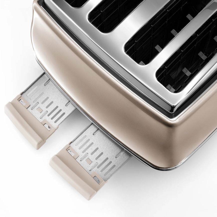 Delonghi Icona Beige 4 Slice Toaster CTOT4003BG - Metro Homecentre Menlyn