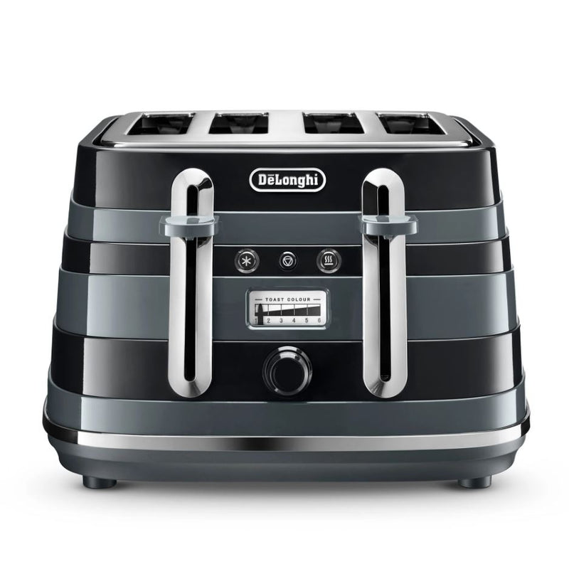 Delonghi Avvolta Black 4 Slice Toaster CTAC4003BK - Metro Homecentre Menlyn