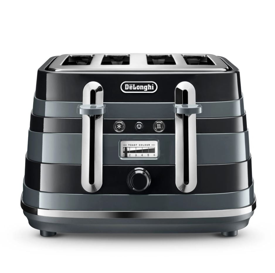 Delonghi Avvolta Black 4 Slice Toaster CTAC4003BK - Metro Homecentre Menlyn