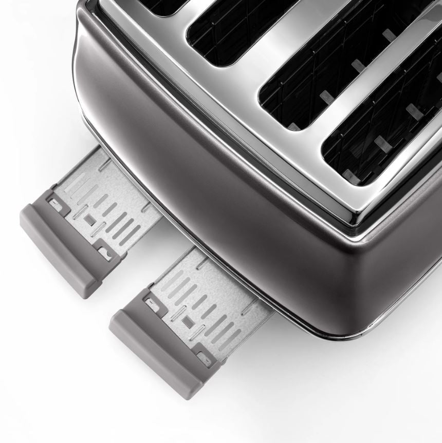 Delonghi Icona Grey 4 Slice Toaster CTOT4003GY - Metro Homecentre Menlyn