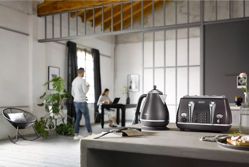 Delonghi Icona Grey 4 Slice Toaster CTOT4003GY - Metro Homecentre Menlyn