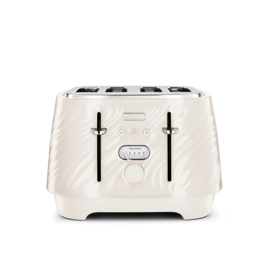 Delonghi Silk Beige 4 Slice Toaster CTDS4003CR - Metro Homecentre Menlyn