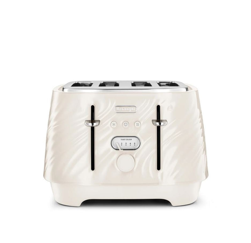 Delonghi Silk Beige 4 Slice Toaster CTDS4003CR - Metro Homecentre Menlyn