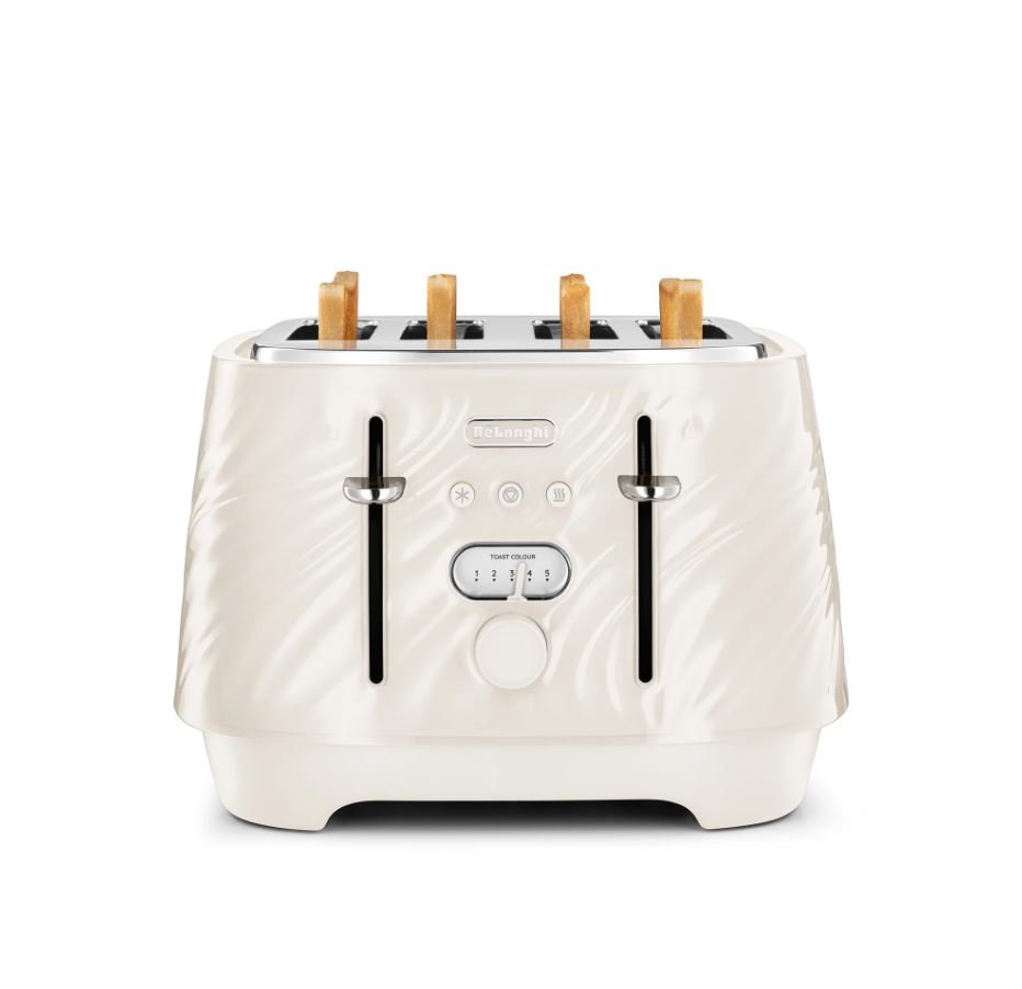 Delonghi Silk Beige 4 Slice Toaster CTDS4003CR - Metro Homecentre Menlyn