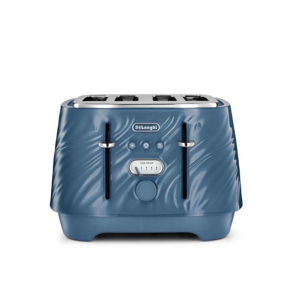 Delonghi Silk Blue 4 Slice Toaster CTDS4003BL - Metro Homecentre Menlyn