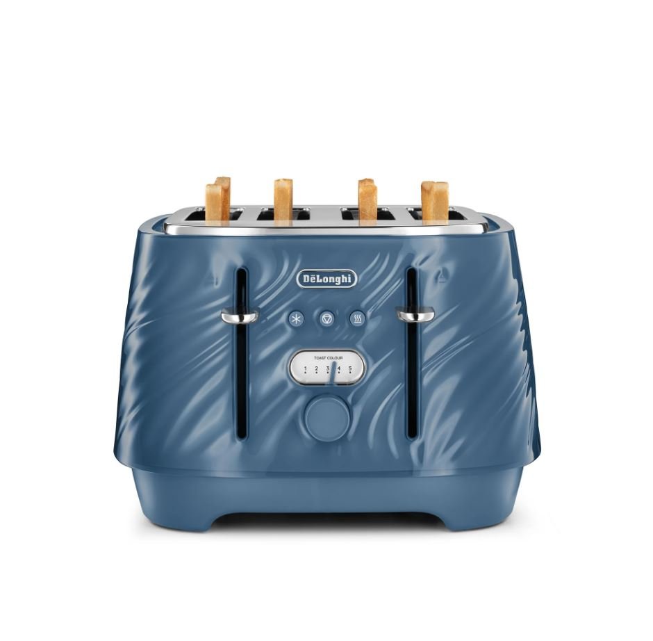 Delonghi Silk Blue 4 Slice Toaster CTDS4003BL - Metro Homecentre Menlyn