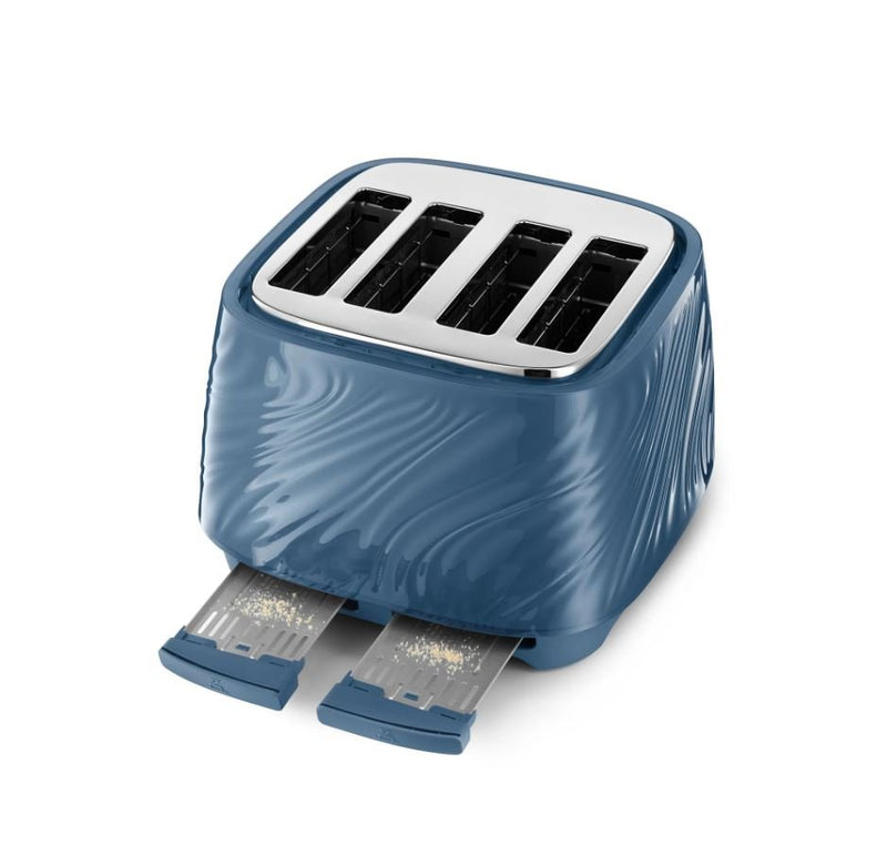 Delonghi Silk Blue 4 Slice Toaster CTDS4003BL - Metro Homecentre Menlyn