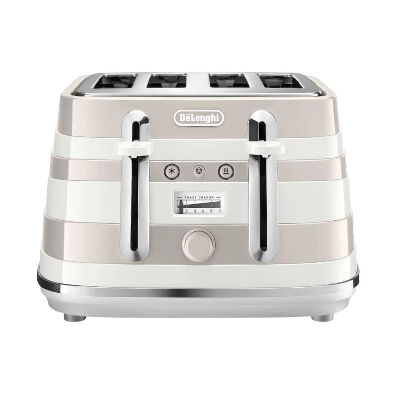 Delonghi Avvolta White 4 Slice Toaster CTAC4003W - Metro Homecentre Menlyn