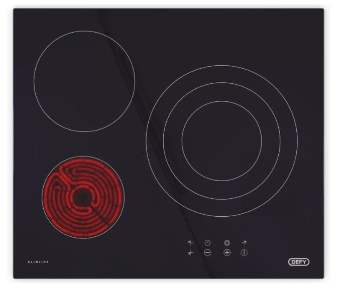 Defy 60cm Slimline Touch Control Electric Hob - DHD601 - Metro Homecentre Menlyn