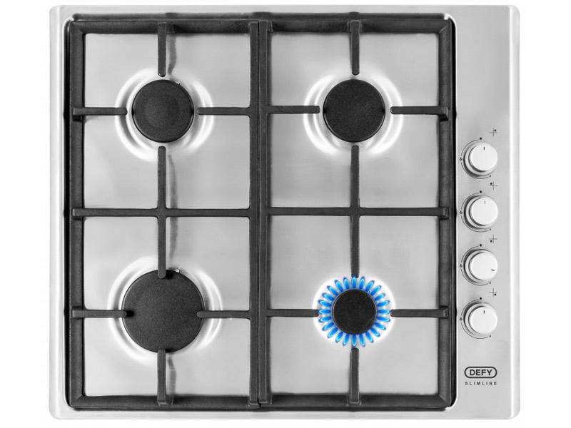 Defy Steel Slimline Gas Hob Side Control DHG133 - Metro Homecentre Menlyn