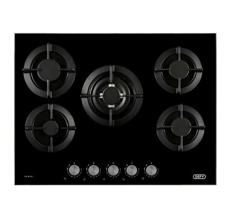 Defy 90cm Black 5 Burner Gas Hob DHG905 - Metro Homecentre Menlyn