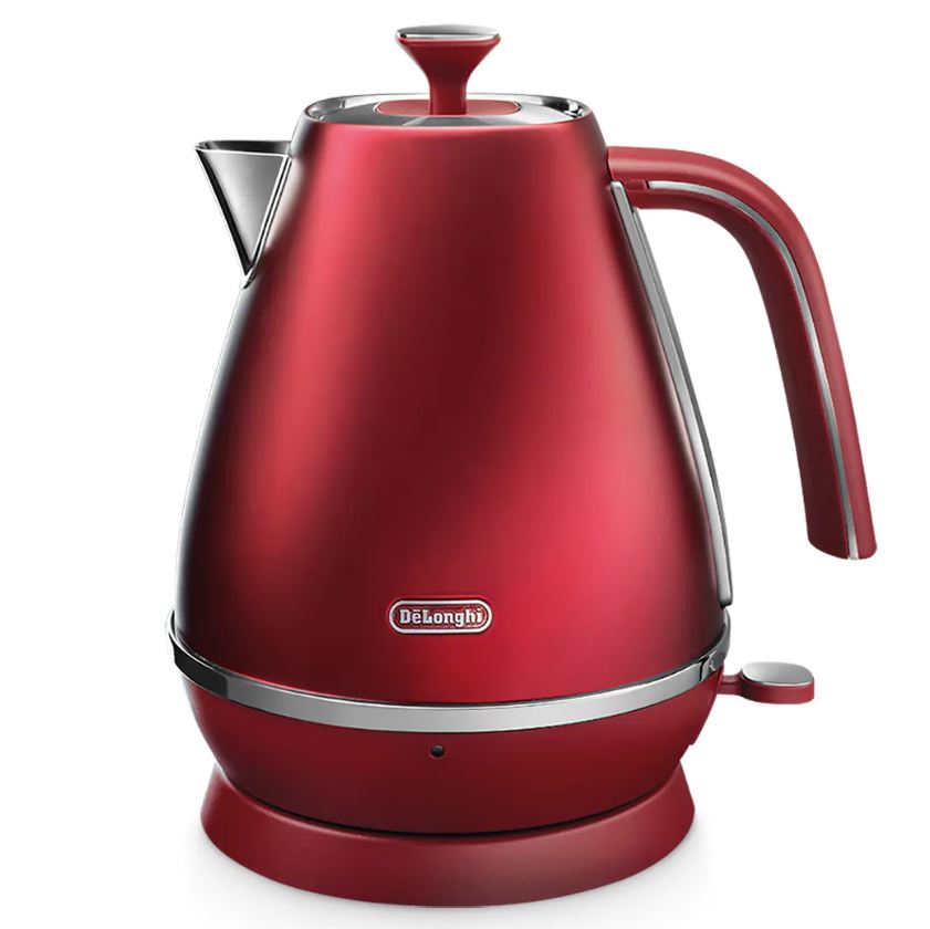 DeLonghi 1.7L Distinta Cordless Kettle Red KBI2001.R - Metro Homecentre Menlyn