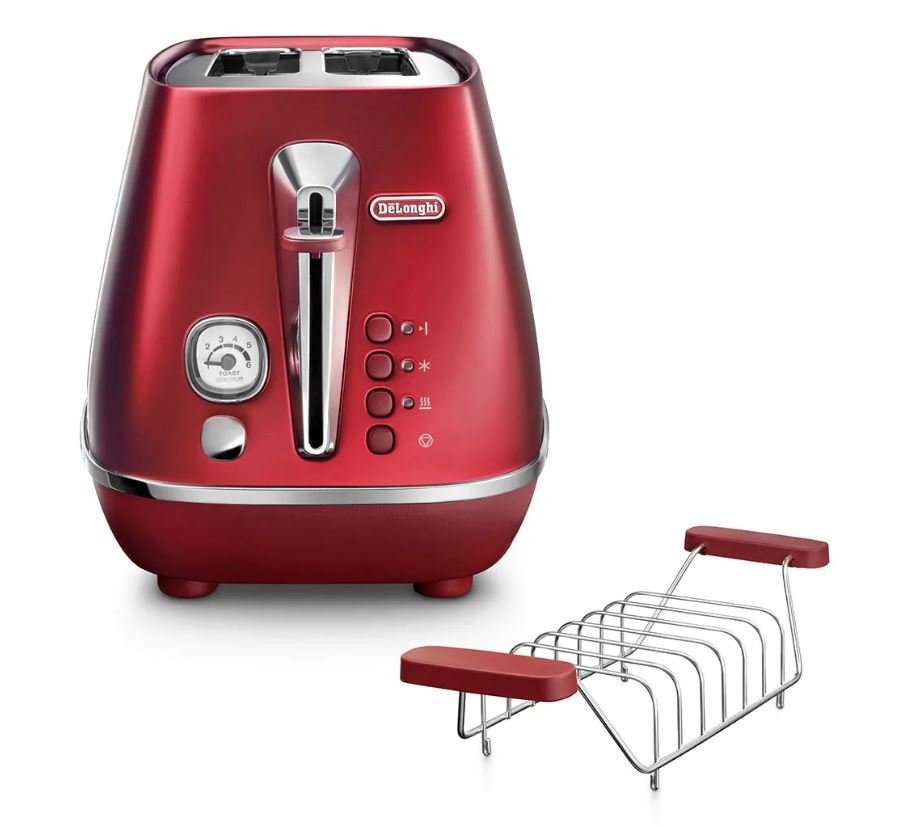 DeLonghi Distinta Flair 2 Slice Toaster Red CTI2103.R - Metro Homecentre Menlyn