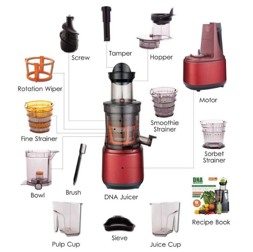 DNA Raw Press Juicer Red DNAJU002 - Metro Homecentre Menlyn